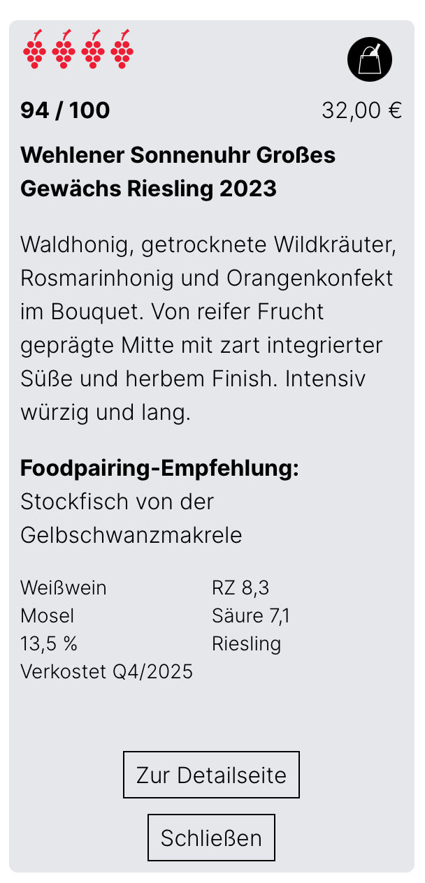 Wehlener Sonnenuhr GG